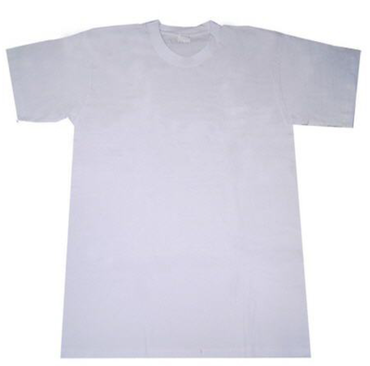 PE02-เสื้อยืด T-Shirt เนื้อผ้าโพลีเอสเตอร์ สีขาว สำหรับเด็ก