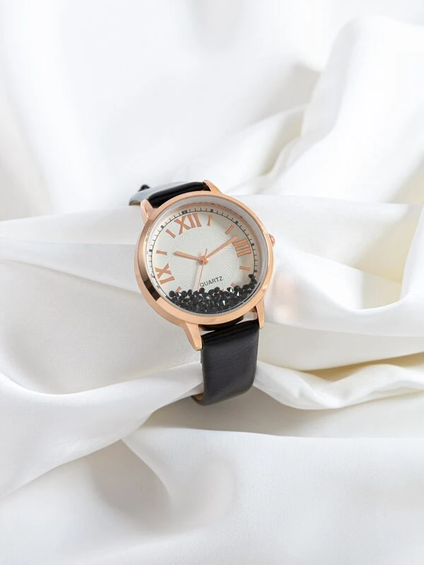 นาฬิกาควอทซ์ ตัวชี้ แบบกลม  น-103