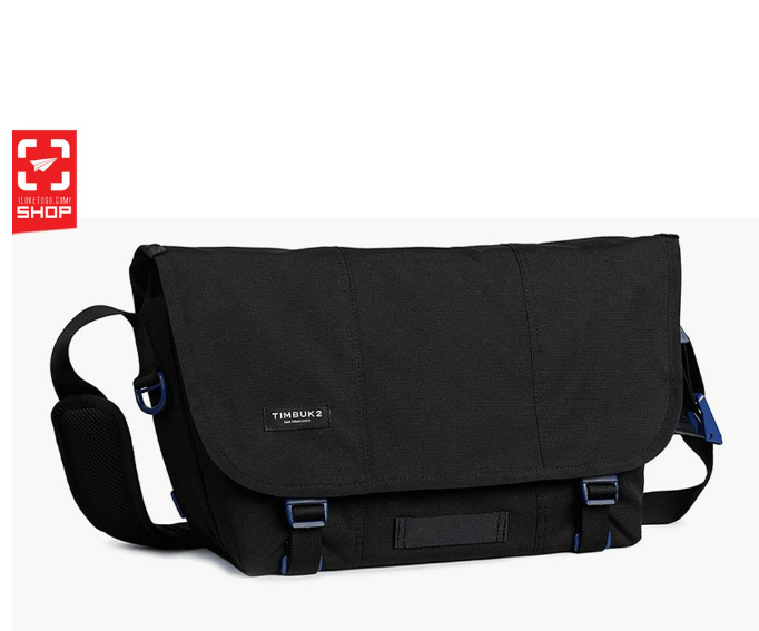 (ป#005) กระเป๋า Timbuk2 - Flight Classic Messenger Bag สี JetBlack/BlueWish