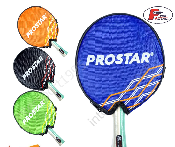 ก18#ไม้ปิงปอง ไม้เทเบิลเทนนิส PRO STAR + ถุงสั้น รุ่น PS-518-6
