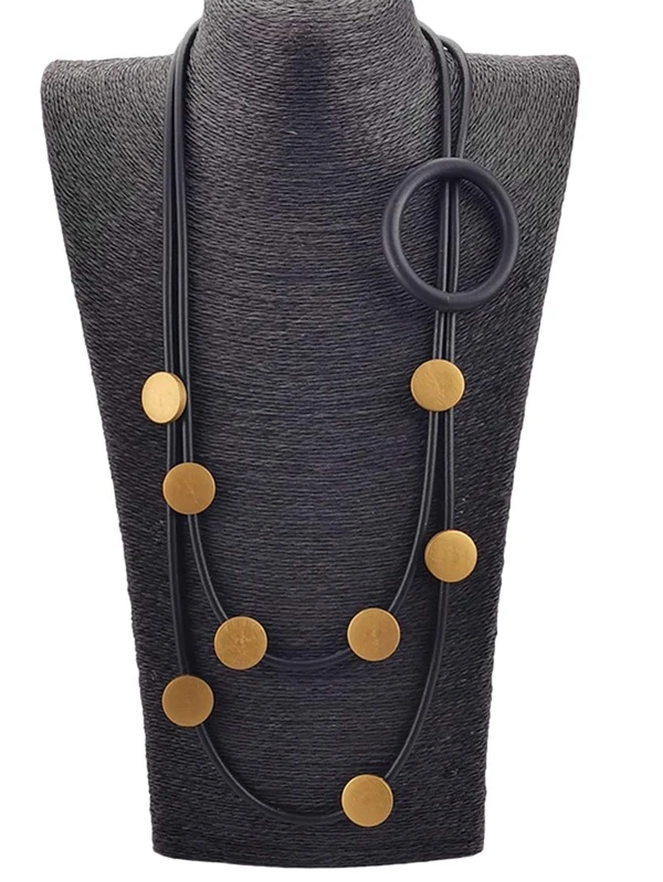 สร้อยคอ เลเยอร์ ตกแต่ง ทรงกลม  kk-221