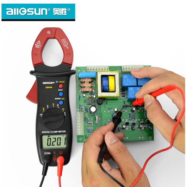 TH53-Aosheng AC และ DC แคลมป์มิเตอร์ มัลติมิเตอร์ แอมป์มิเตอร์แบบแคลมป์ ดิจิตอล ช่างซ่อมไฟฟ้าที่มีความแม่นยำสูง สมาร์ท ยูนิ