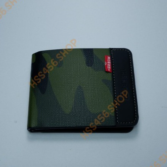 RAY40-กระเป๋าสตางค์ผู้ชาย Bomshi ขนาดเล็ก #B012 ลายทหาร