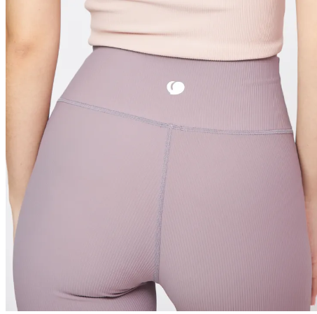 SF35-Ribbed Biker shorts (Mauve) - กางเกงขาสั้นม่วง / กางเกงออกกำลังกาย กางเกงกีฬา