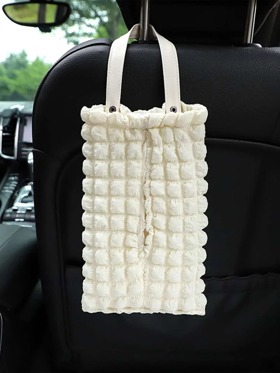 กล่องทิชชู่ ในรถยนต์ ลายสก็อต 1 ชิ้น  nn-186