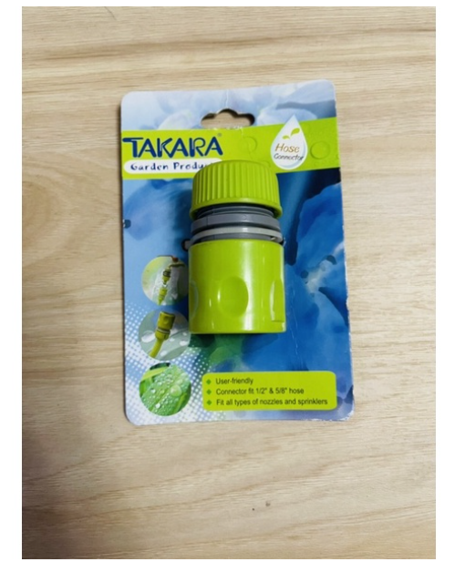 MW165-ลดล้างสต็อค แท้ ข้อต่อสายยาง รุ่น DGT2102 ขนาด 1/2 และ 5/8 นิ้ว สีเขียว TAKARA ทาคาร่า ราคาถูกที่สุด ราคา ต่อตัว