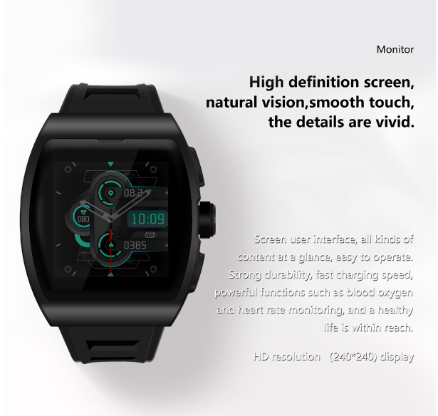 EW51-Inovagen นาฬิกาข้อมือสมาร์ทวอทช์ ARTFONE WATCH 8 รองรับ Android iOS วัดอัตราการเต้นของหัวใจ ความอิ่มตัวของออกซิเจนในเลือด แบตเตอรี่ 15 วัน