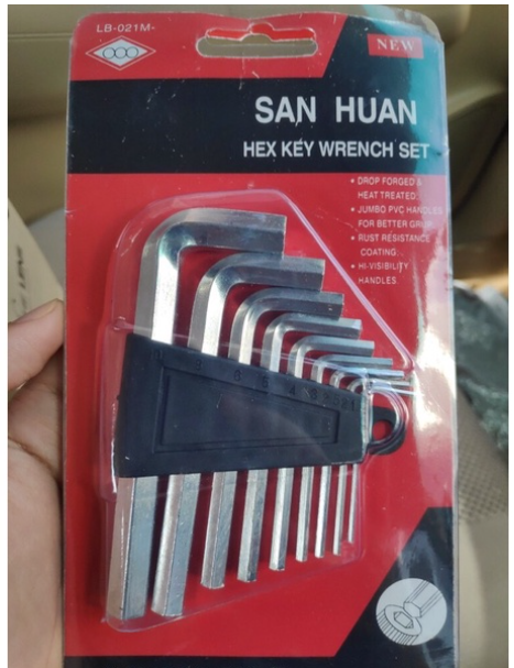 MW150-ชุดประแจหกเหลี่ยม 9 ชิ้น ชุดประแจ 6 เหลี่ยม กุญแจหกเหลี่ยม [BE003] แพคแดง ราคาถูกที่สุด ใน Shopee ราคา ต่อชุด