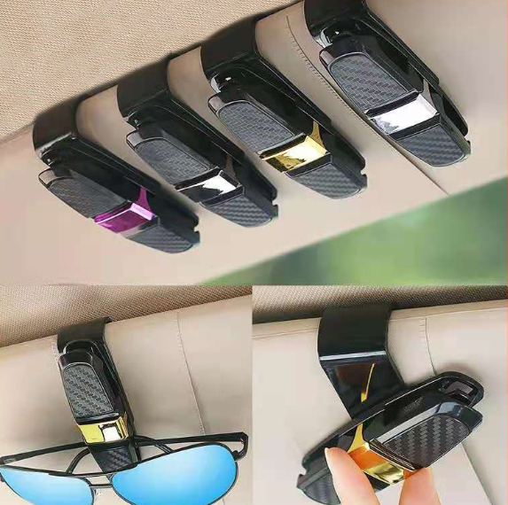 GX73-คลิปแว่นกันแดด คลิปหนีบกระจกรถยนต์ ใส่แว่นตาในรถยนต์ ใส่แว่นกันแดดในรถยนต์ อุปกรณ์ตกแต่งภายในรถยนต์ รุ่นทั่วไป
