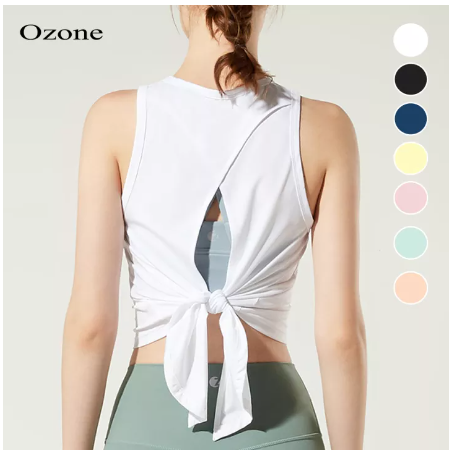 SF106-OZONE CROSS BACK TANK เสื้อแขนกุด ออกกำลังกาย มีให้เลือก 7 สี ผลิตจากผ้าQuick-Dry รุ่น WS1006 เสื้อกีฬาหญิง
