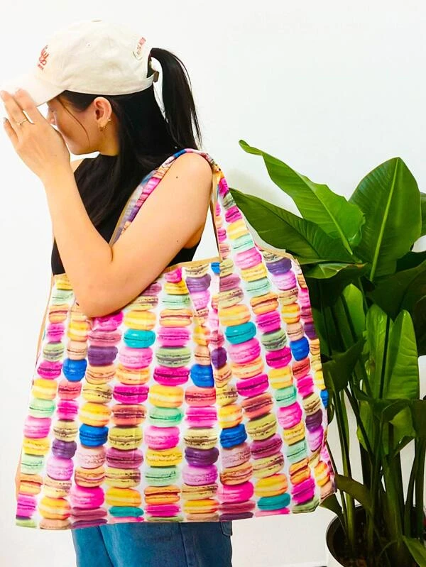 กระเป๋าช้อปปิ้ง กราฟฟิค โดนัท n-57