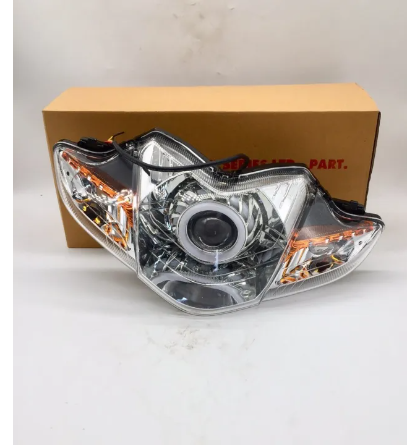 FU68-ชุดไฟหน้าแต่ง โปรเจคเตอร์ครบชุด มีขั้วหลอด พร้อมสายไฟ รุ่น HONDA WAVE 110I ปี2009-2018 ไฟ หน้าแท็โรงงาน อะไหล่มอร์ไซค์