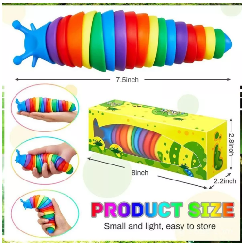 N10-ของเล่นหนอนผีเสื้อ ของเล่นบีบอัด เกมสมอง ของเล่นเด็ก ของขวัญสร้างสรรค์