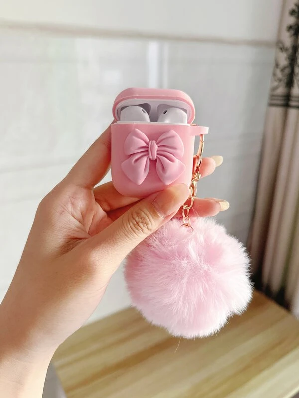 เคส ตกแต่ง ผูกโบว์ เหมาะกับ Airpods e-57