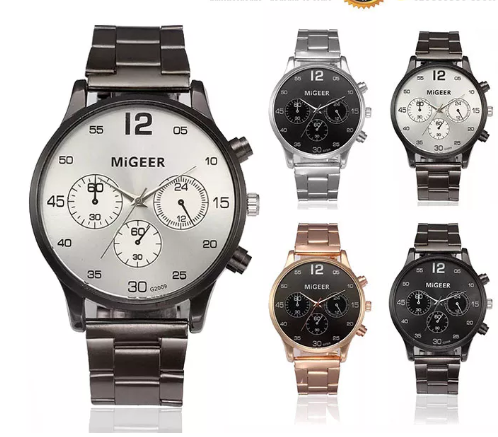 EW12-RW110 นาฬิกาผู้ชาย นาฬิกา วินเทจ ผู้ชาย นาฬิกาข้อมือผู้หญิง นาฬิกาข้อมือ นาฬิกาควอตซ์ Watch สายสแตนเลส พร้อมส่ง