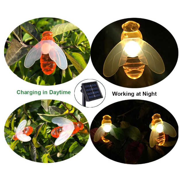 MW241-สายไฟ LED พลังงานแสงอาทิตย์กันน้ำสำหรับตกแต่งสวน