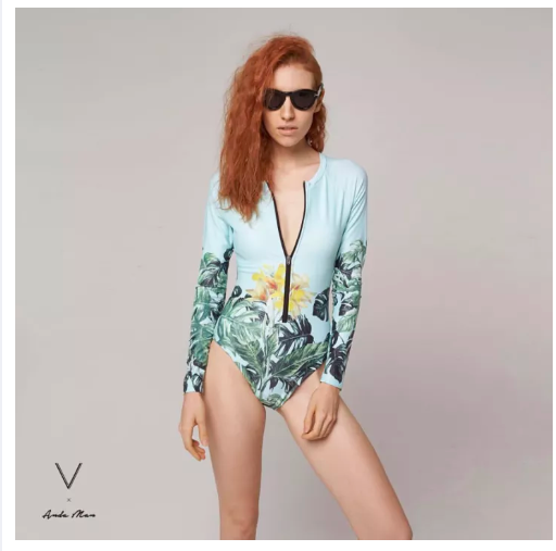 S83 SS2022/1 BUDDHARAKSA BODYSUIT ชุดว่ายน้ำ บอดี้สูทแขนยาว มีฟองน้ำในตัวผ้าหนา กัน UV UPF 50+