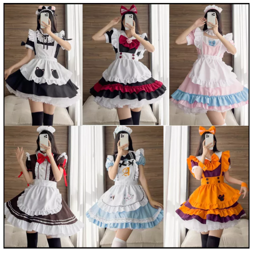 SE37@ชุดแม่บ้านสีชมพูสีฟ้าสีดำและสีขาวไซส์ใหญ่คอสเพลย์สำหรับผู้หญิงคอสเพลย์คอสเพลย์สำหรับผู้หญิงชุดเดรสโลลิต้าน่ารัก,ชุดเมด