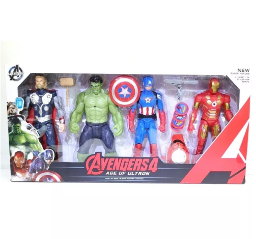 N17-โมเดล Avengers Hero มีไฟ ที่อก ขนาด 7 นิ้ว ขยับเอว ไหล่ได้