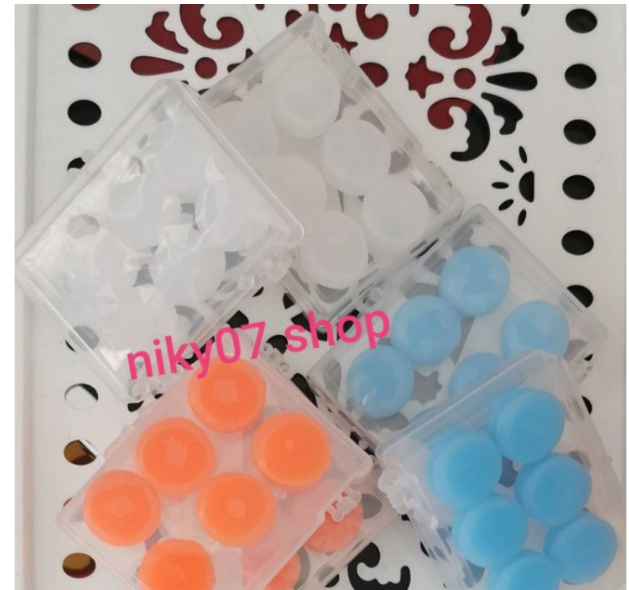 ก83#ที่อุดหูซิลิโคน กันเสียง กันน้ำเข้าหู