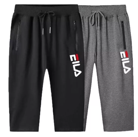 BIG08-M-5XLผู้ชายใหม่เอวยางยืดกางเกงลำลองแนวโน้มหลวมขนาดใหญ่กางเกงกีฬาผ้าฝ้ายแท้ระบายอากาศกางเกงขาสั้น