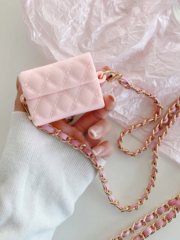 เคส เหมาะกับ Airpods ออกแบบ กระเป๋า พร้อม ยาว โซ่ 3D e-51