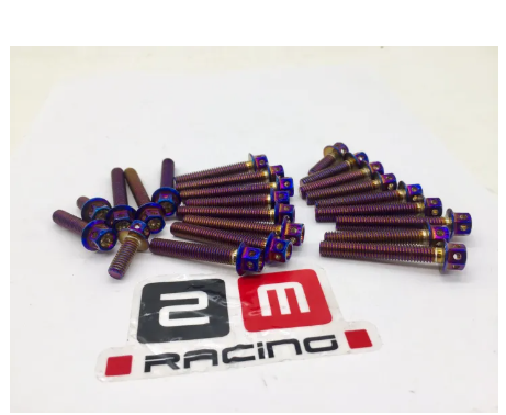 FU154-น็อตชุดแคร้ง น็อตแคร้งเครื่อง สำหรับรุ่น Honda MSX น็อตสแตนเลสแท้ ลายหัวเจาะ (จำนวน 23 ตัว)สีน้ำเงิน น็อตแคร้งเครื่อง MSXอะไหล่แต่ง