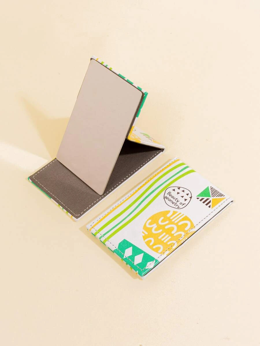 กระจก 1 ชิ้น แต่งแถบ พับได้  k-54