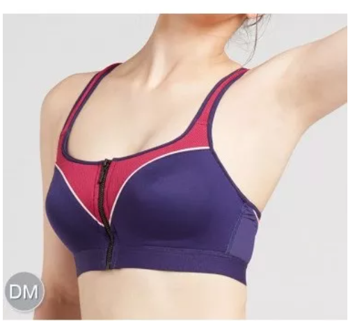 BRA20 Wienna Clearance Sale DB45407 , DB45408 ชุดชั้นใน เวียนนา Sport Bra เสื้อชั้นใน สปอร์ตบรา ซิปหน้า ไร้โครง ไซซ์ B,C,D,E 32-40 สีดำ , ม่วง