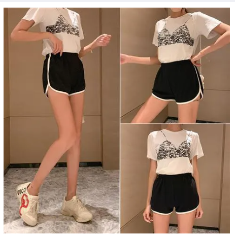 BIG18-กางเกงออกกำลังกาย ใส่นอน ใส่ออกกำลังกาย กระซับไม่รัดเป้า ขาสั้น ผ้าคอตตอลนุ่มมาก ทรงสวยไม่โป๊