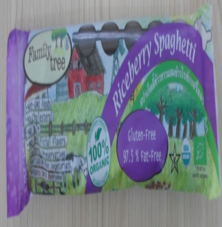 FD86-สปาเก็ตตี้ข้าวไรซ์เบอรรี่ออร์แกนิก ตรา Family Tree (250g)