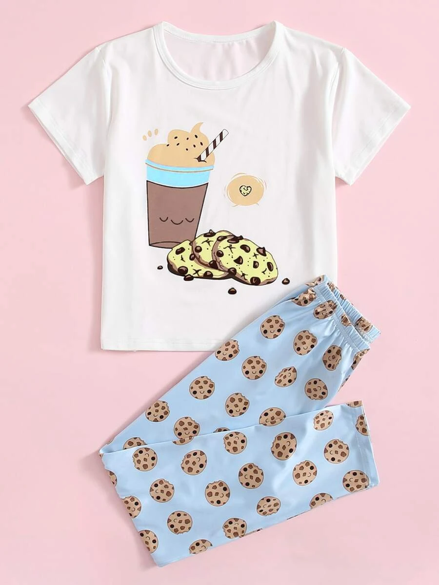 เด็กผู้หญิง เซ็ต ชุดนอน ภาพ การ์ตูน bb-38