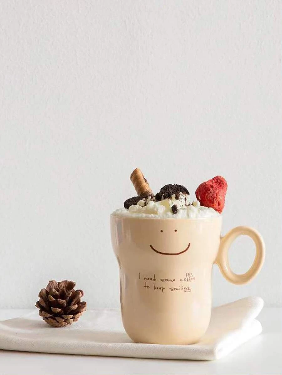 แก้วมัค ทันสมัย กราฟฟิค ตัวอักษร สำหรับ บ้าน 1 ชิ้น  oo-137