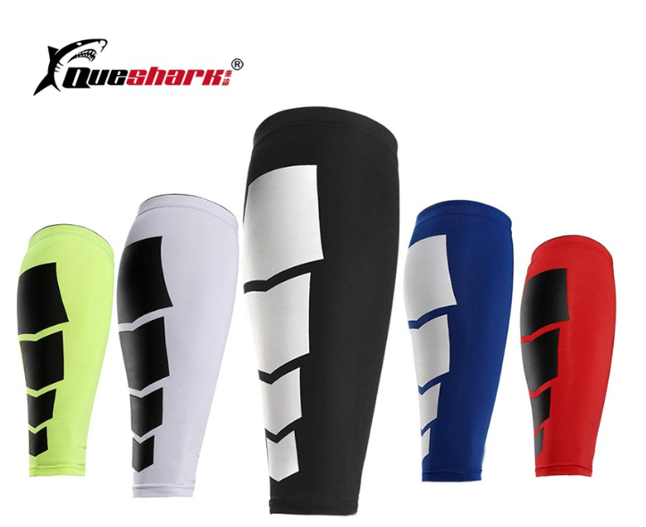 ก89#Queshark ปลอกหุ้มขา ยืดหยุ่น สําหรับเล่นกีฬา วอลเลย์บอล บาสเก็ตบอล 2 ชิ้น