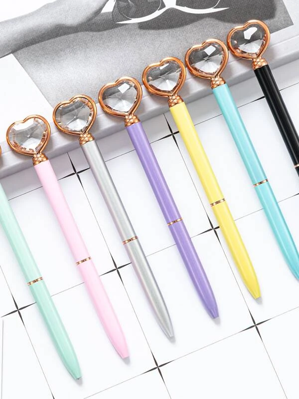 ปากกาลูกลื่น ประดับ เพชร สุ่ม 1 ชิ้น s-17