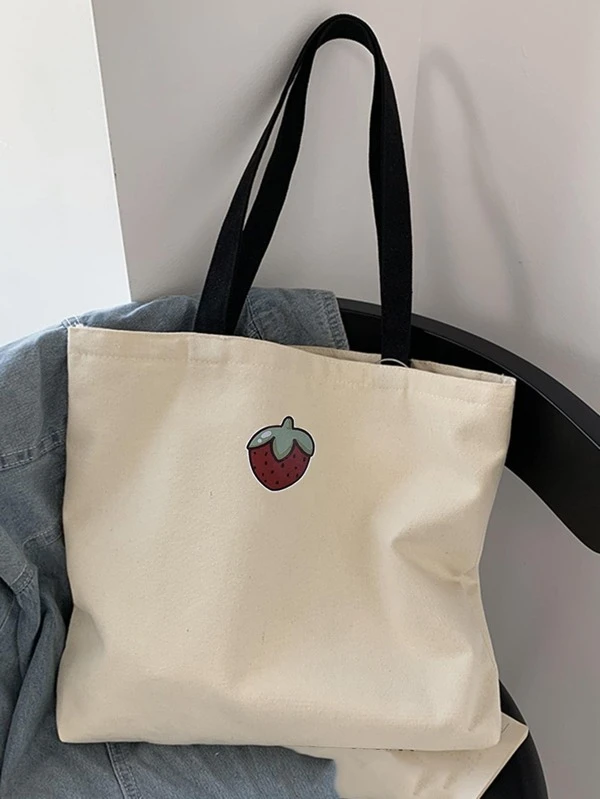 กระเป๋าช้อปปิ้ง ลาย สตรอว์เบอร์รี n-96