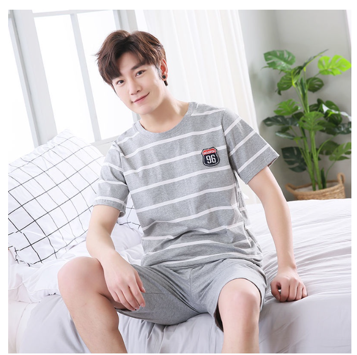 MA62>▩❖❣แอนตาร์กติก 2021 ชุดนอนผู้ชายใหม่ชายฤดูร้อนแขนสั้นผ้าฝ้ายเด็กชายฤดูร้อนบ้านสวมสูทขนาดบวก