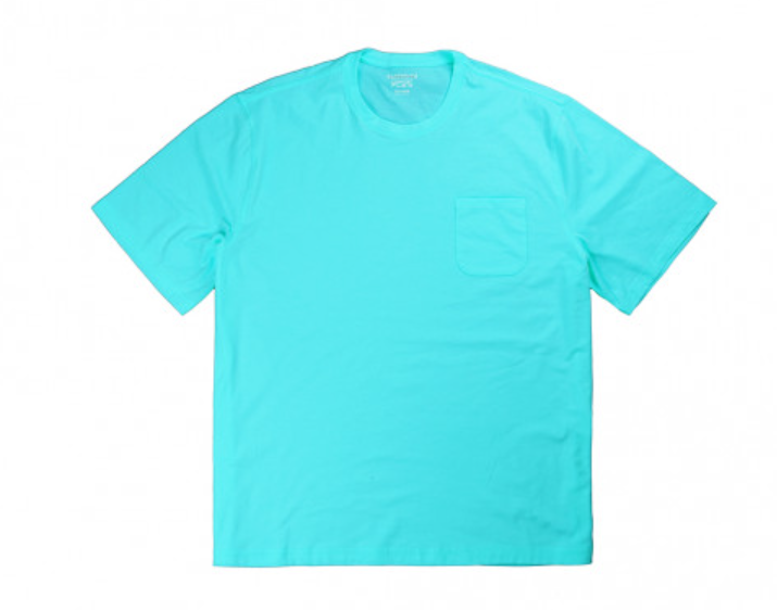 PE34-POCKET TEE คอกลมสีเขียวมิ้นท์