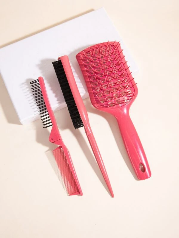 3 ชิ้น พับได้ แปรงหวีผม เซ็ต  k-87