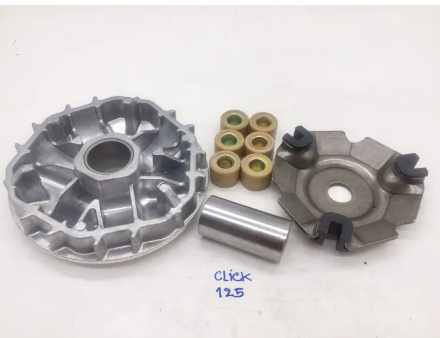 FU220-ชามเม็ดเดิม ฃุดชามหน้า (ชามพร้อมเม็ด) รุ่น HONDA CLICK 125 ล้อขับสายพานหน้าทั้งชุด อะไหล่มอร์เตอร์ไซค์