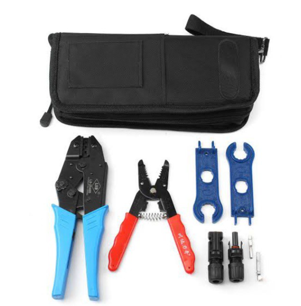 TH135-MC4 ชุดเครื่องมือ ชุดเครื่องมือ คีมเครื่องมือติดตั้งพลังงานแสงอาทิตย์ เครื่องตัดสายเคเบิล เครื่องมือจีบ