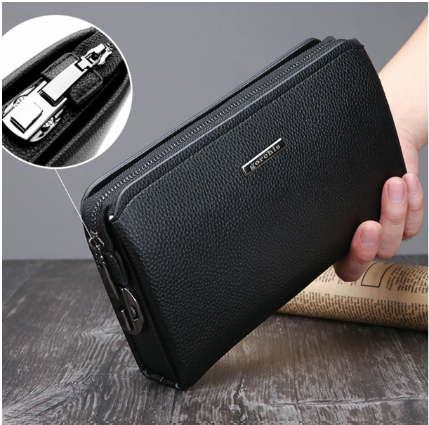 HU67-ธุรกิจคลัทช์รหัสผ่านล็อคกระเป๋าสตางค์ชายหนัง PU กระเป๋าสตางค์ชายกระเป๋าสตางค์ชายกระเป๋าคลัทช์กระเป๋าสตางค