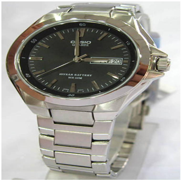 H03-casio รุ่นใหม่กันน้ำ ตัวเรือนสายสแตนเลส เรียบๆแต่ดูดี