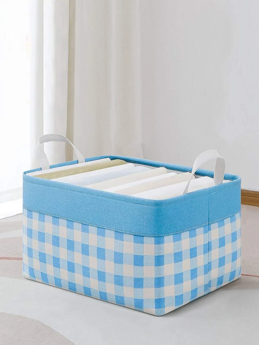 กล่องเก็บเสื้อผ้า พิมพ์ลาย ลายสก๊อตควาย 1 ชิ้น ff-71