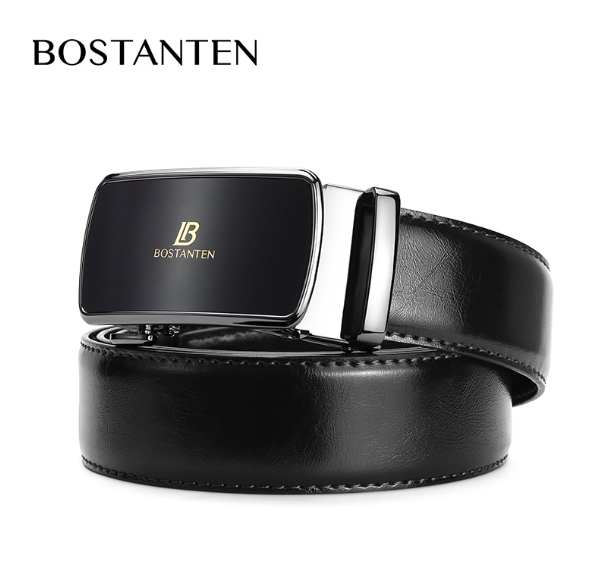 TOP76-[จัดส่งจากประเทศไทย] BOSANTEN สีดําสดใสผู้ชายแบรนด์อัตโนมัติหัวเข็มขัดธุรกิจธุรกิจกล่องของขวัญผู้ชายของขวัญแฟชั่นและดูดี