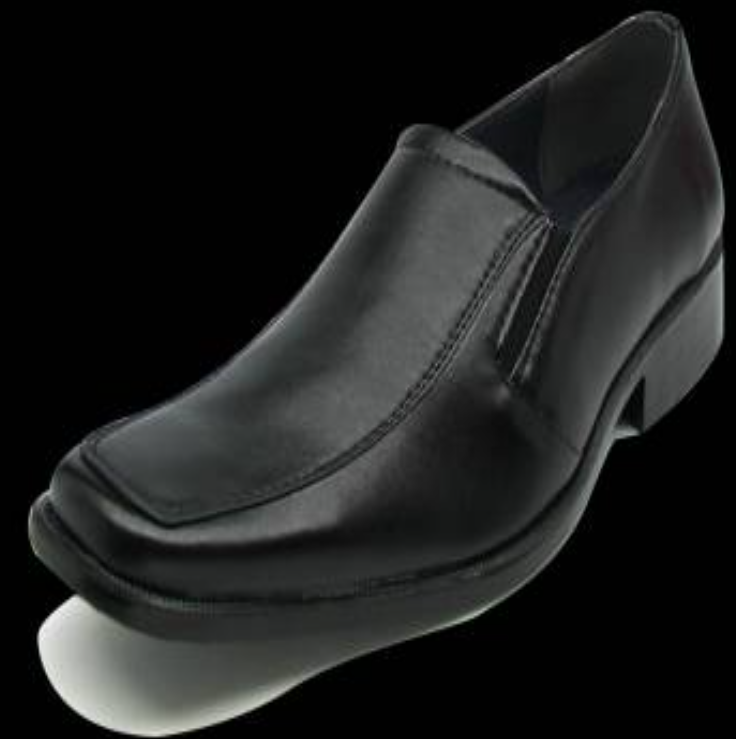 PE81-รองเท้าหนังคัชชูผู้ชายใส่ทำงาน ไชล์เล็กสำหรับทอม สีดำ หนังด้าน