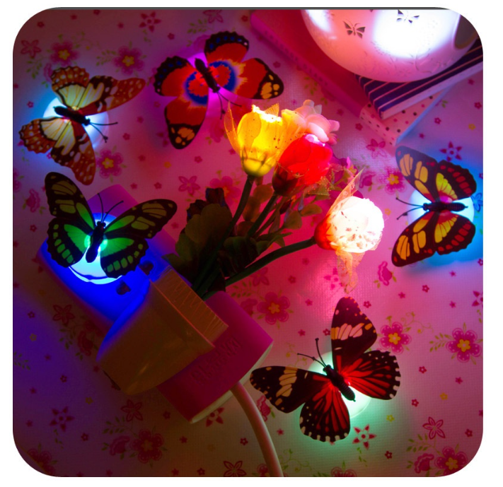 MM59-ใหม่ โคมไฟติดผนัง รูปผีเสื้อ สร้างสรรค์ ของเล่นสําหรับเด็ก
