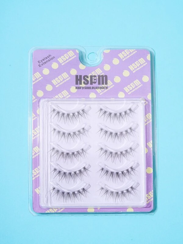 ขนตาปลอม 5 คู่ 5-12Mm แยกช่อ  g-51