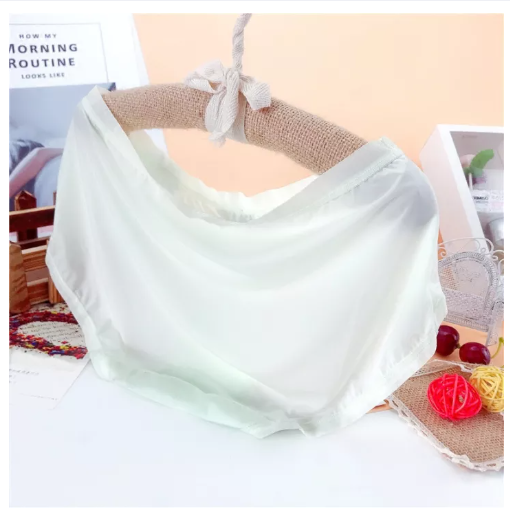 PAN70 Caitian กางเกงในผู้หญิงผ้าวิสคอสแบบบางพิเศษไร้รอยต่อเซ็กซี่แห้งเร็วระบายอากาศได้ดีกางเกงบ็อกเซอร์เอวสูงปานกลางไซส์ใหญ่เป้าผ้าฝ้ายเปลือย