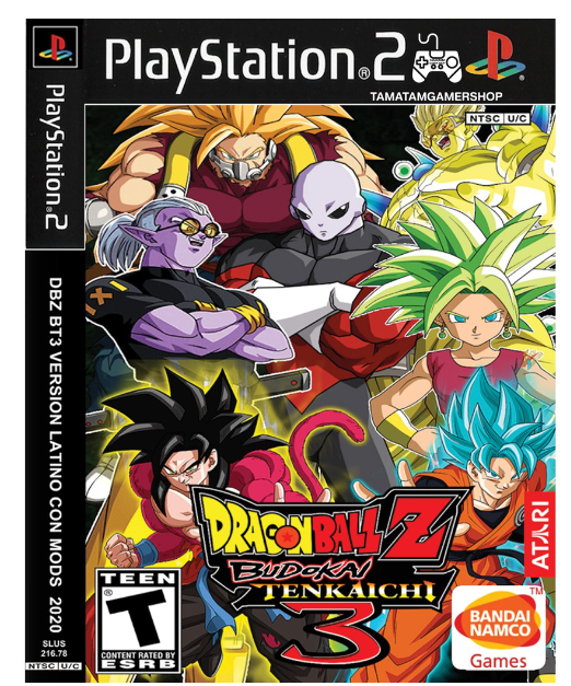 TM36-Dragonball Z Tenkichi 3 ps2 (VERSION MOD ตัวละคร2020 ภาคGT/Z/Super) แผ่นเกมส์ps2 เกมเพล2 เกมดราก้อนบอล ตัวละครล่าสุด